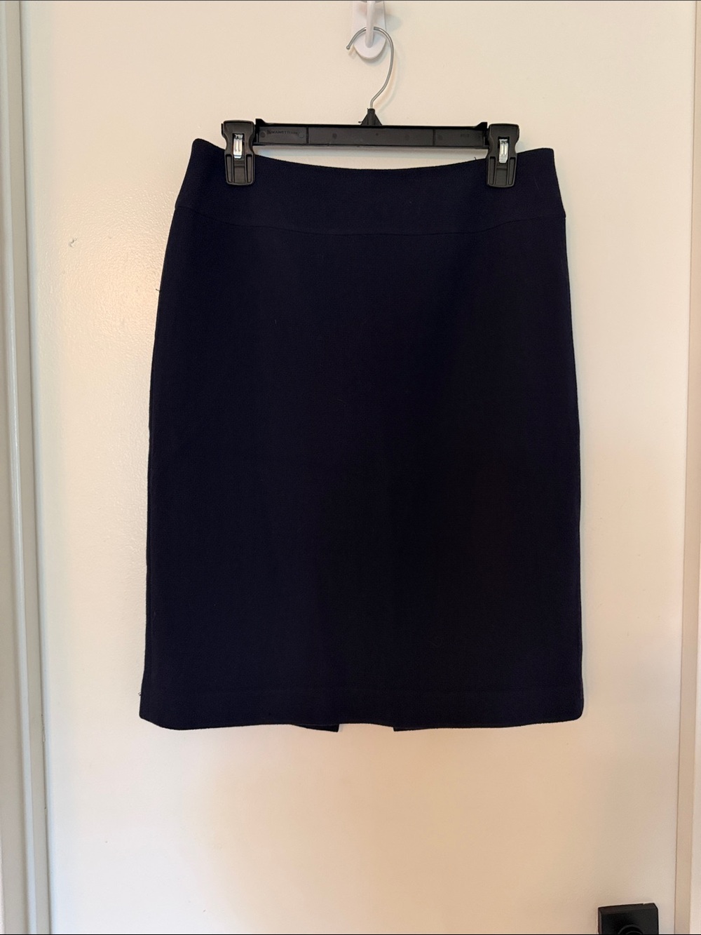 Talbots Collection Petites Navy Pencil Skirt Size 6P Italian Fabric 100% Wool
